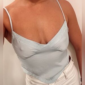 Wild Fable Light Blue Smocked Cami Tank Top - Size M